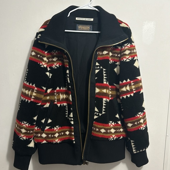 Vtg Pendlenton foxglove sherpa fleece jackect size large - Picture 4 of 4